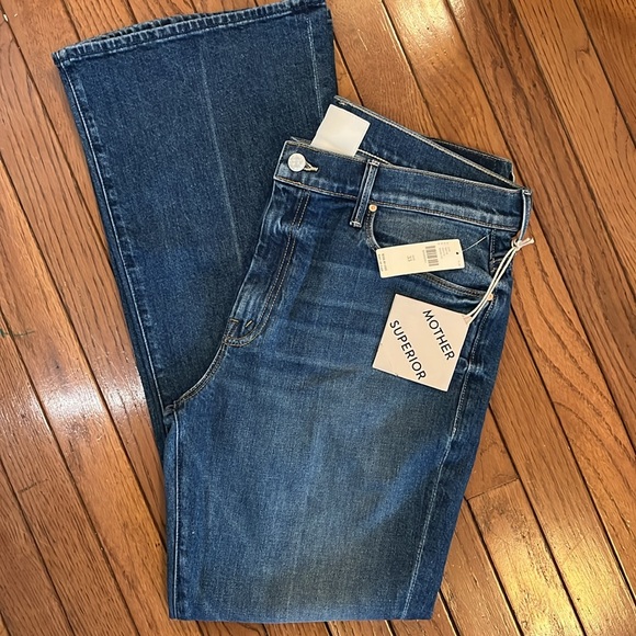 NEW Mother Superior The Weekender Flare Leg Jeans Mid Rise Size 33 NWT - Picture 5 of 8